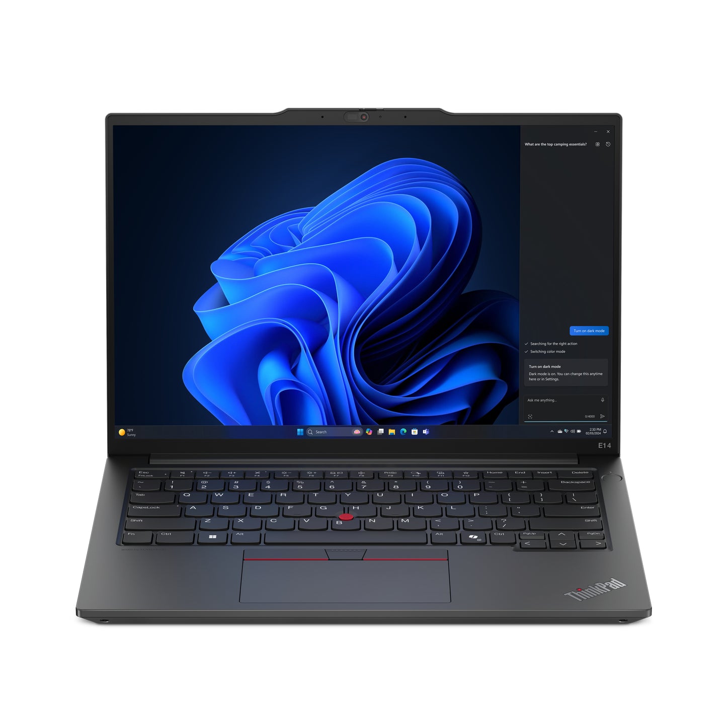 Lenovo ThinkPad E14 Gen 6 (AMD) AMD Ryzen™ 5 7535U Laptop 14" WUXGA 8 GB DDR5-SDRAM 256 GB SSD Wi-Fi 6 (802.11ax) Windows 11 Pro English Black