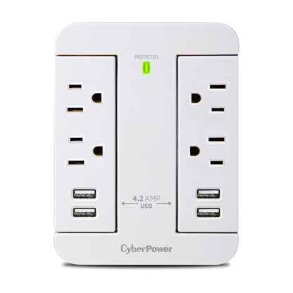 CyberPower GP400U4AWH surge protector White 4 AC outlet(s)
