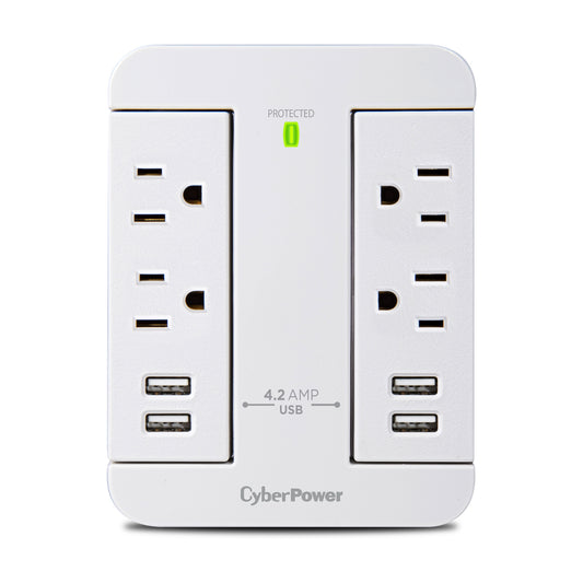 CyberPower GP400U4AWH surge protector White 4 AC outlet(s)