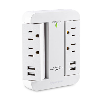CyberPower GP400U4AWH surge protector White 4 AC outlet(s)