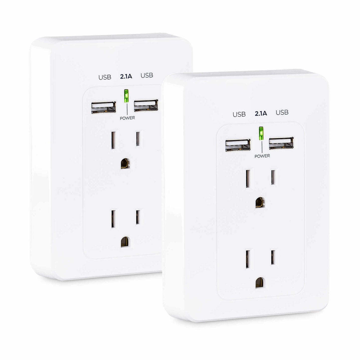 CyberPower MP18HO007 socket-outlet 2 x USB A + 2 x NEMA 5-15 White