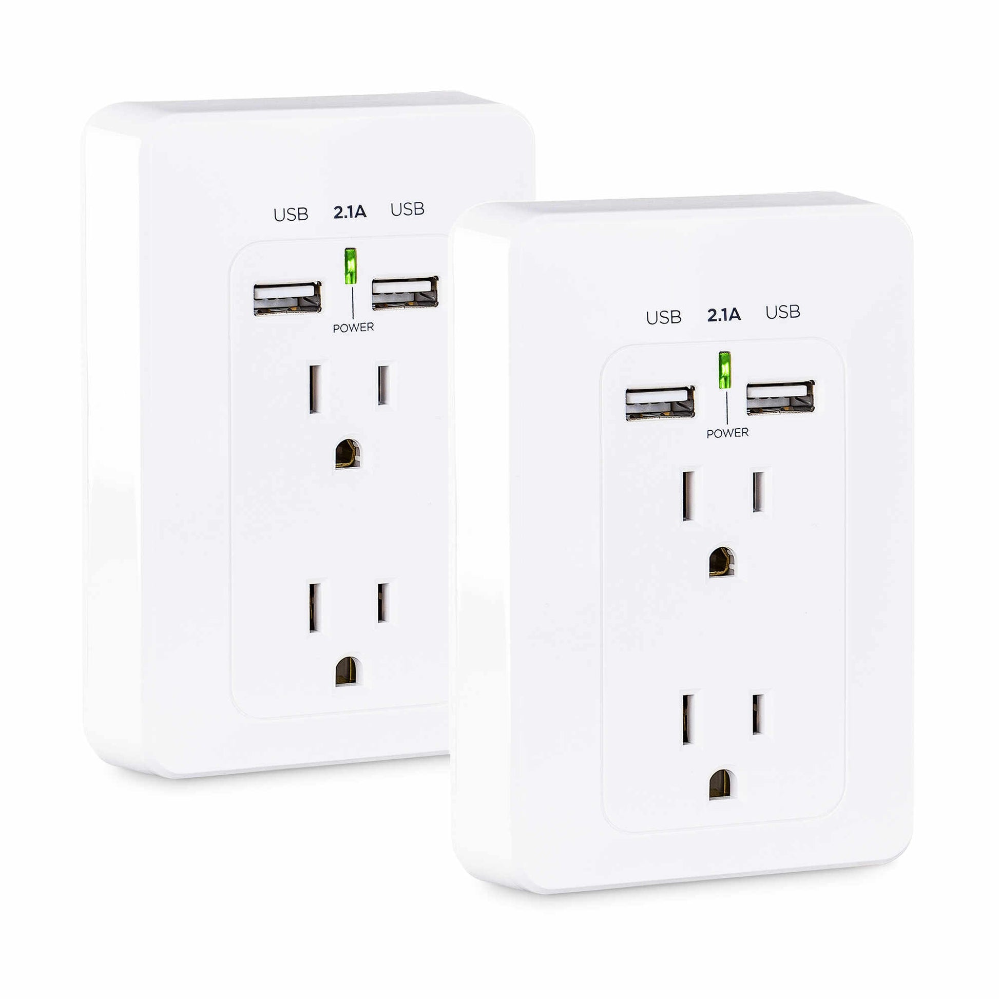 CyberPower MP18HO007 socket-outlet 2 x USB A + 2 x NEMA 5-15 White