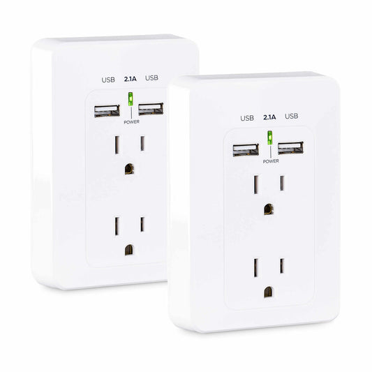 CyberPower MP18HO007 socket-outlet 2 x USB A + 2 x NEMA 5-15 White