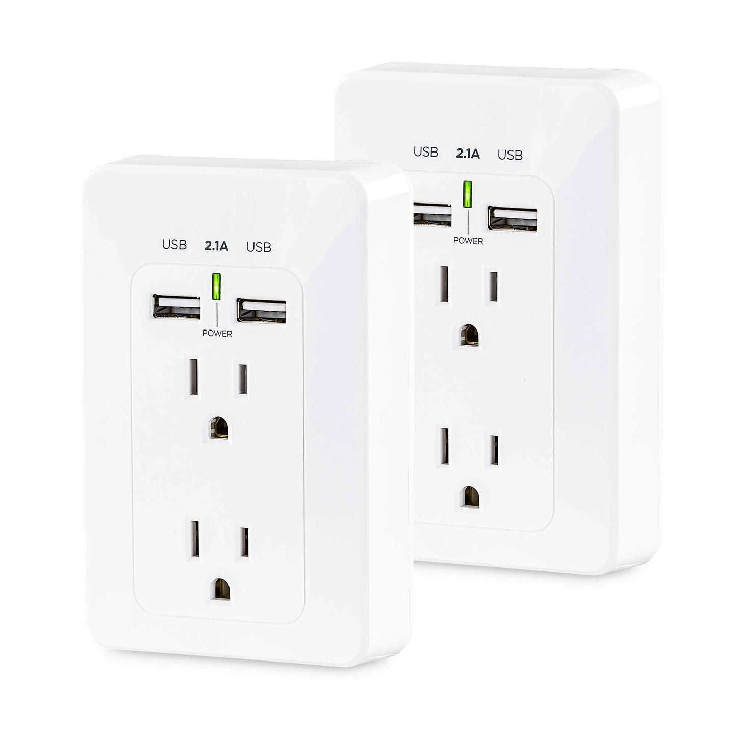 CyberPower MP18HO007 socket-outlet 2 x USB A + 2 x NEMA 5-15 White
