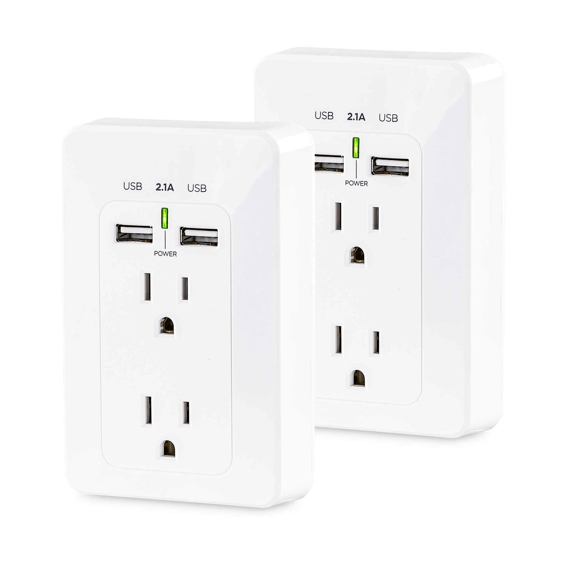 CyberPower MP18HO007 socket-outlet 2 x USB A + 2 x NEMA 5-15 White