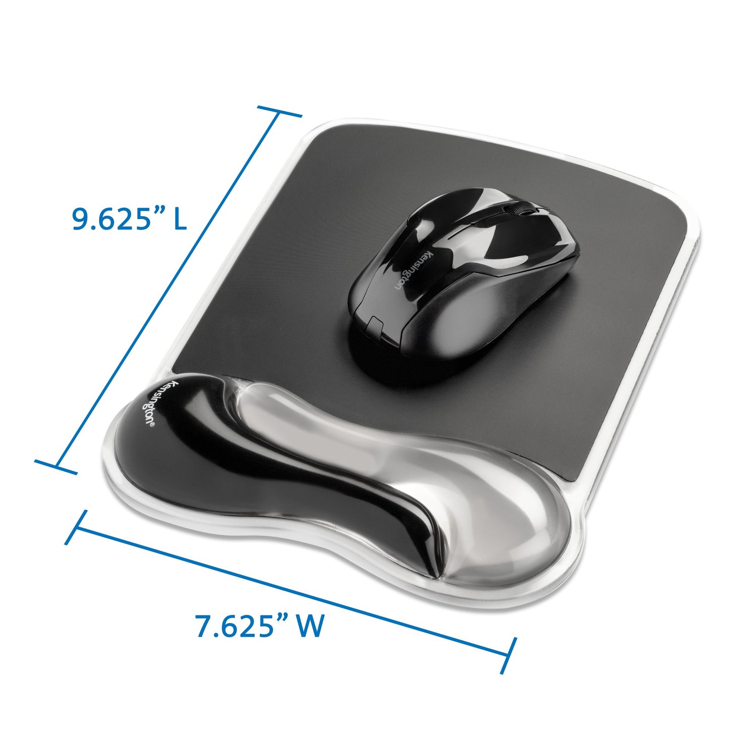 Kensington Duo Gel Mouse Pad Wrist Rest — Gray