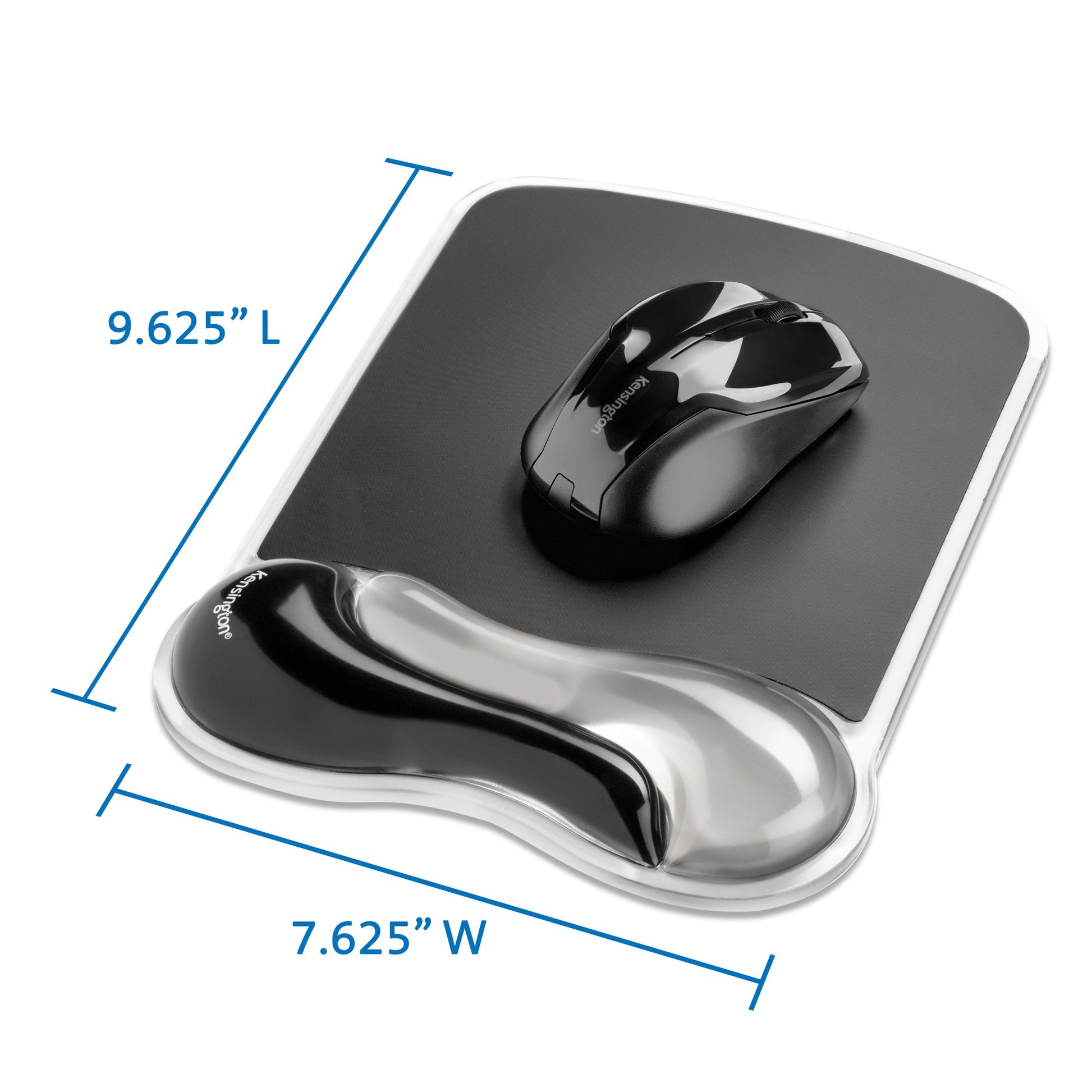 Kensington Duo Gel Mouse Pad Wrist Rest — Gray