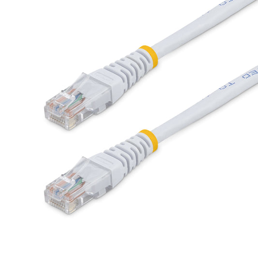 StarTech.com 2 ft White Molded Category 5e (350 MHz) UTP Patch Cable networking cable 24" (0.61 m)