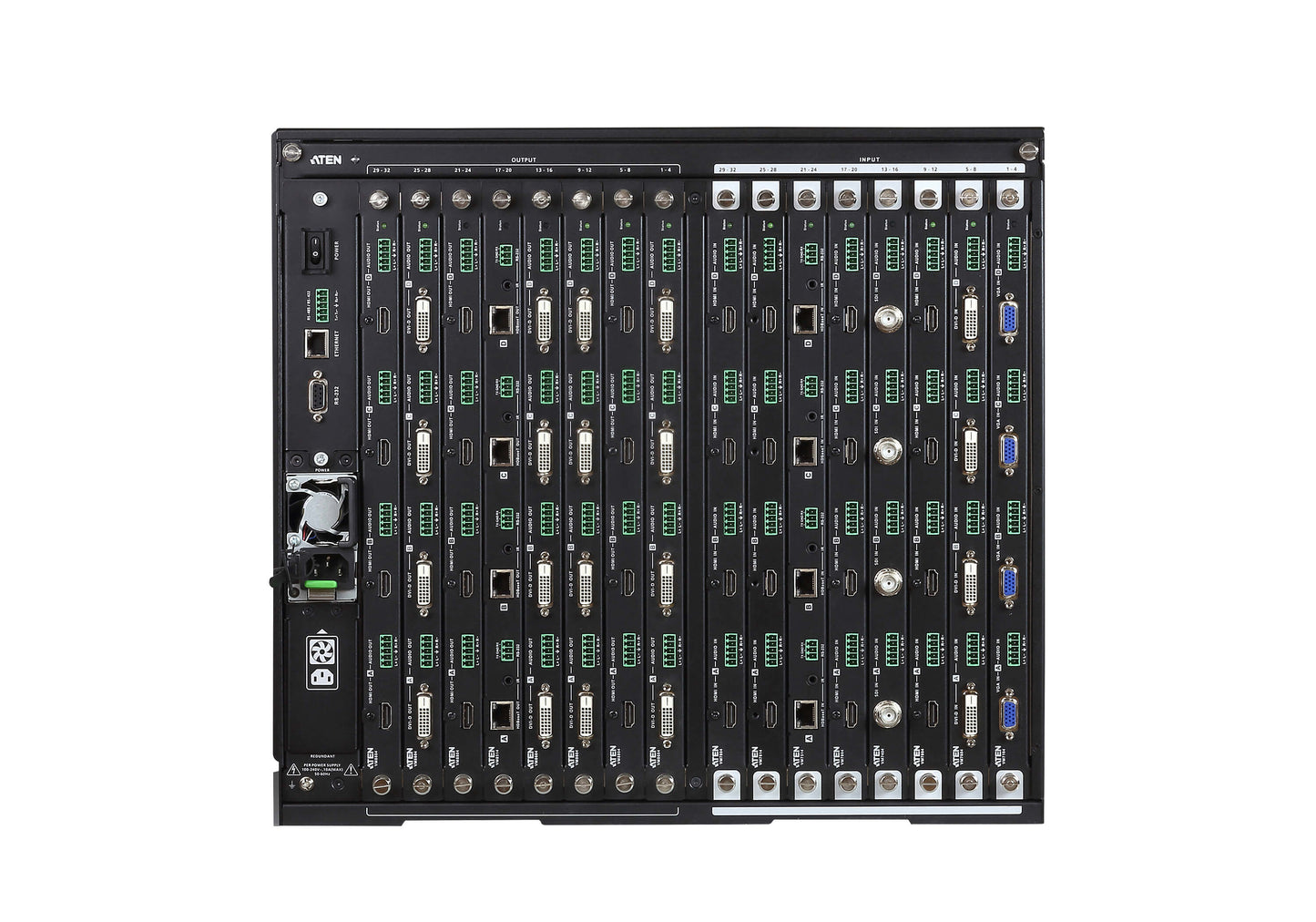 ATEN VM3250 matrix switcher Modular AV matrix switchers Built-in display