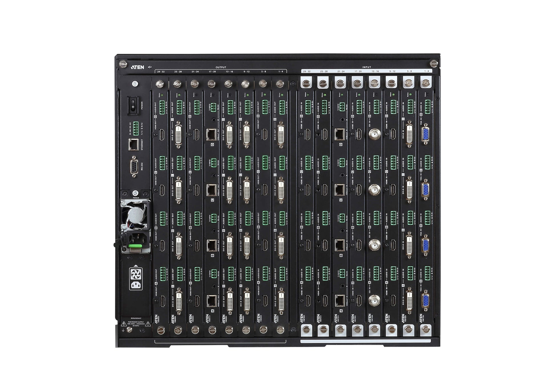 ATEN VM3250 matrix switcher Modular AV matrix switchers Built-in display