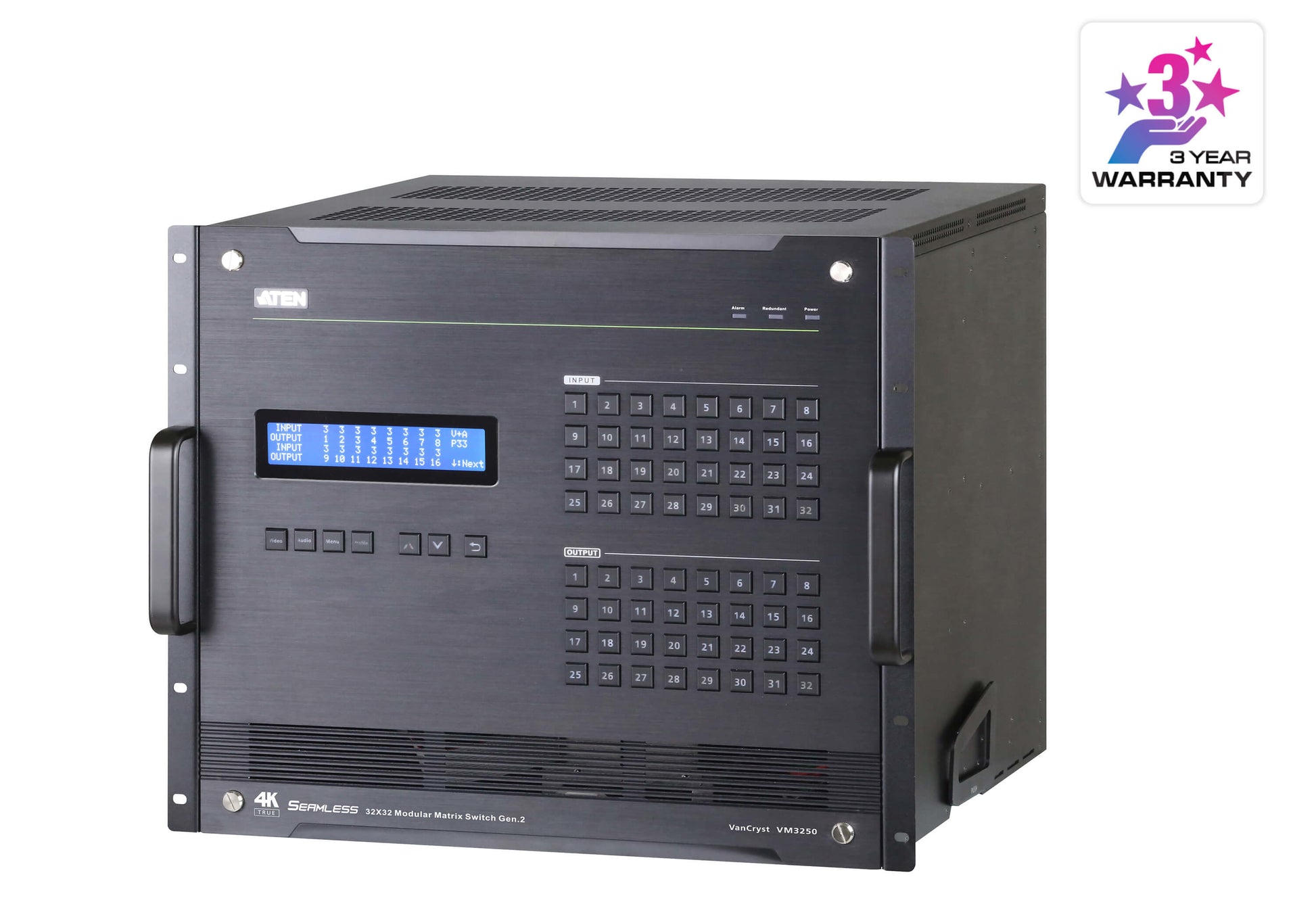 ATEN VM3250 matrix switcher Modular AV matrix switchers Built-in display