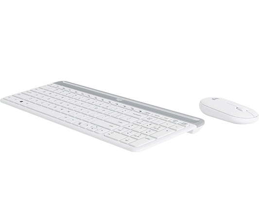 Logitech 920-009443 keyboard Mouse included Office RF Wireless English White