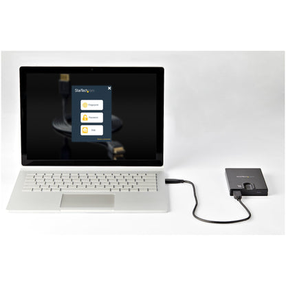 StarTech.com S251BMU3FP storage drive enclosure HDD/SSD enclosure Black 2.5"