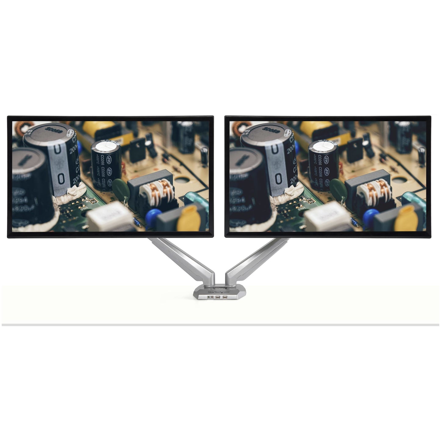 StarTech.com ARMSLIMDUOS monitor mount / stand 32" Desk Silver
