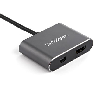 StarTech.com CDP2HDMDP USB graphics adapter 3840 x 2160 pixels Black, Gray