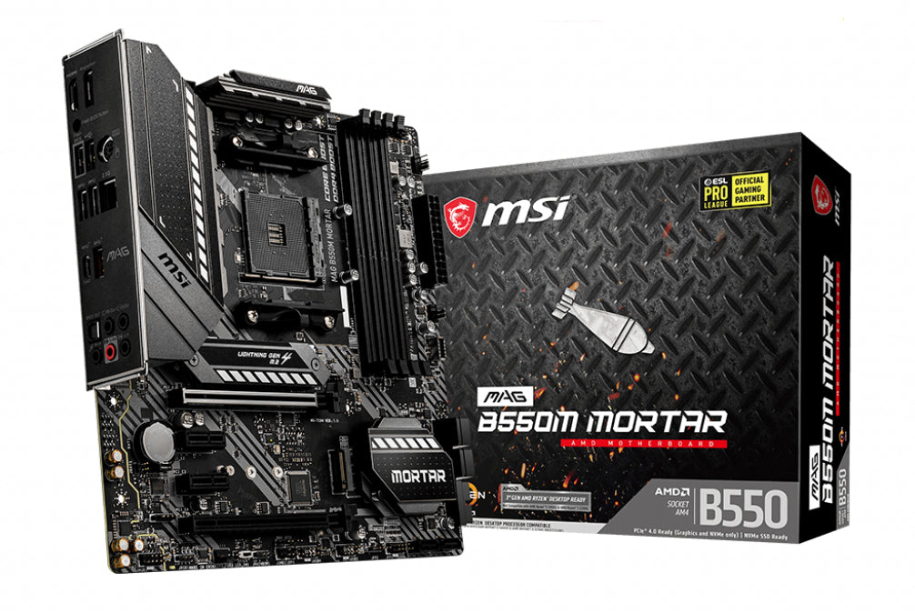 MSI MAG B550M Mortar AMD B550 Socket AM4 micro ATX