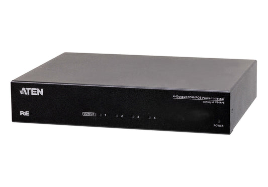 ATEN VE44PB network extender Network transmitter & receiver Black