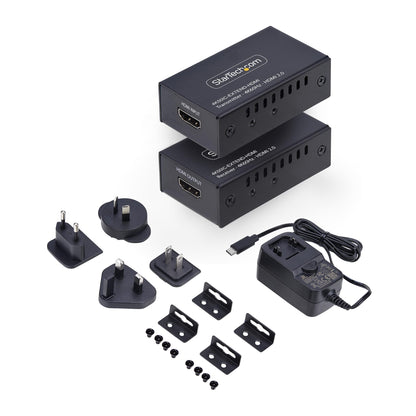 StarTech.com 4K50IC-EXTEND-HDMI AV extender AV transmitter & receiver Black