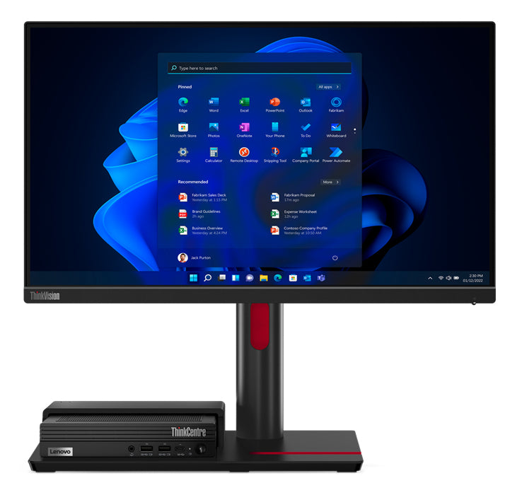 Lenovo ThinkCentre TIO Flex 22i computer monitor 21.5" 1920 x 1080 pixels Full HD LED Black