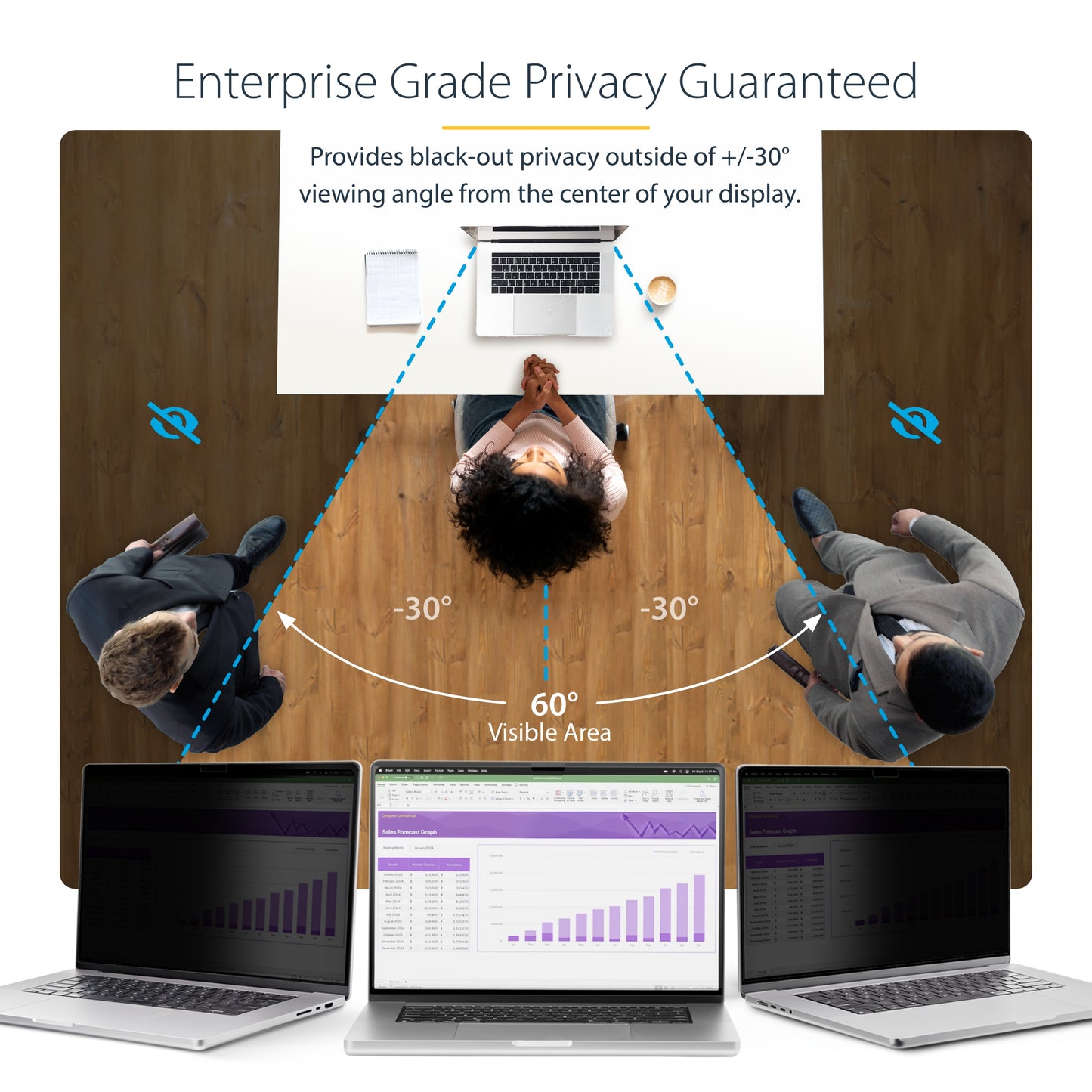 StarTech.com 162MM-PRIVACY-SCREEN display privacy filters 16" Laptop Frameless display privacy filter