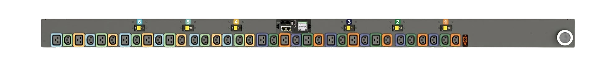 Vertiv Geist MNR5MHB1-36PNB8-6PS15B0A10-S-A power distribution unit (PDU) 36 AC outlet(s) 0U Black