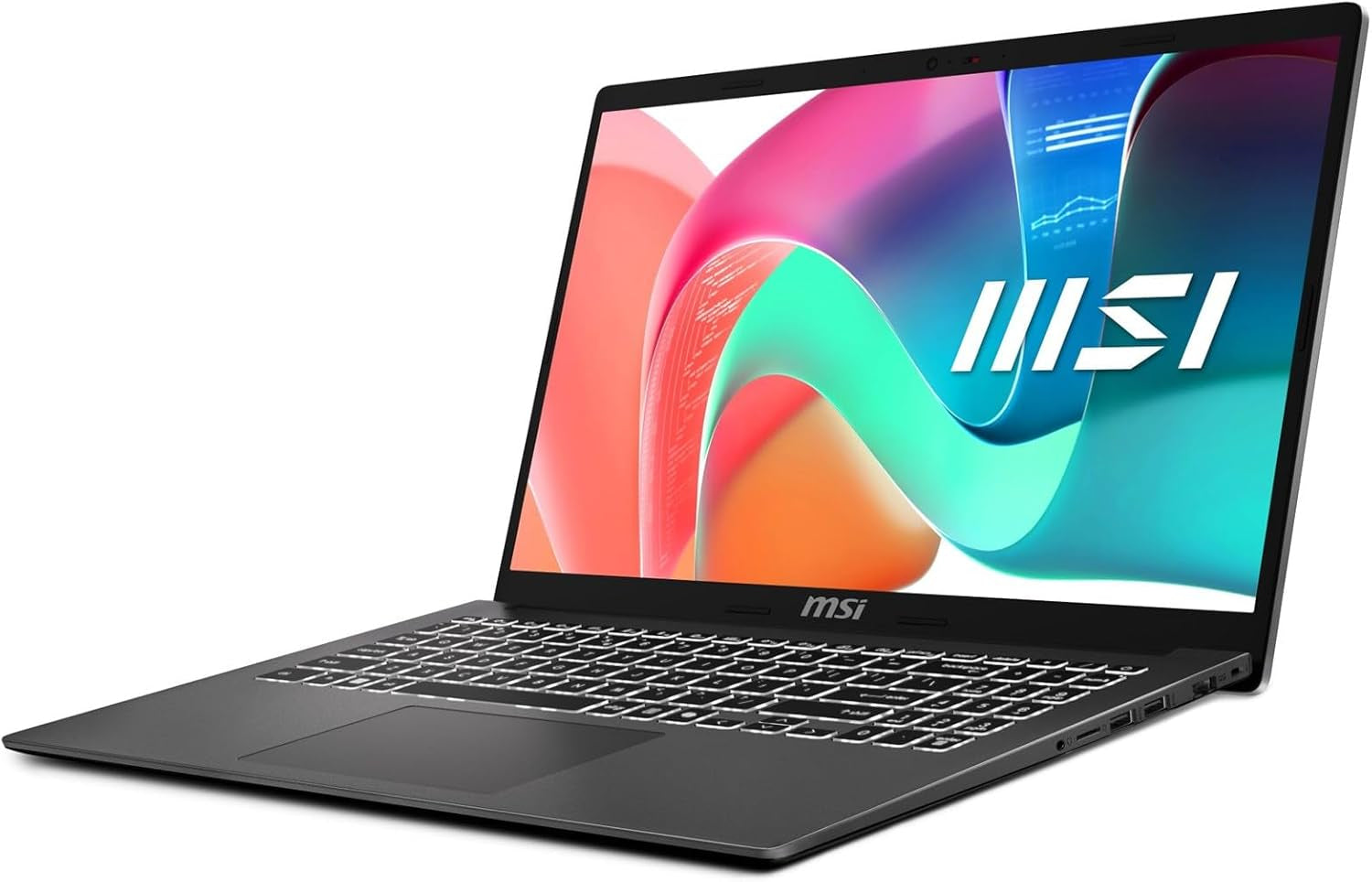 MSI Modern 15 F1MG-008US Intel Core 7 150U Laptop 15.6" Full HD 16 GB DDR4-SDRAM 1 TB SSD Wi-Fi 6E (802.11ax) Windows 11 Pro Gray