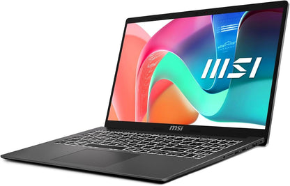 MSI Modern 15 F1MG-008US Intel Core 7 150U Laptop 15.6" Full HD 16 GB DDR4-SDRAM 1 TB SSD Wi-Fi 6E (802.11ax) Windows 11 Pro Gray