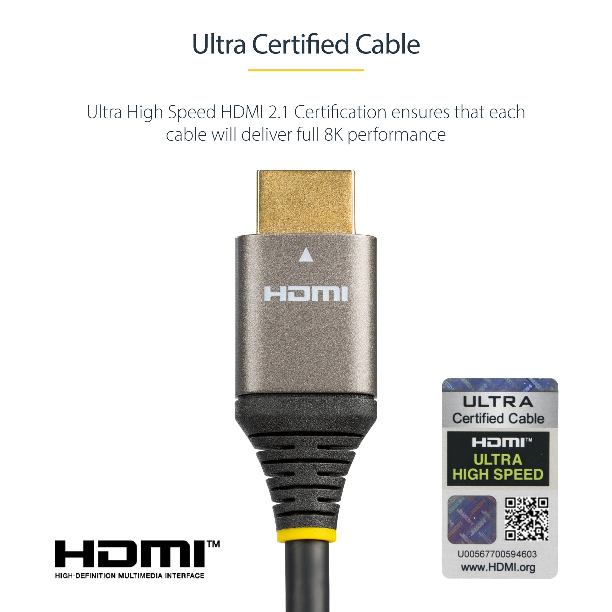 StarTech.com HDMM21V3M HDMI cable 118.1" (3 m) HDMI Type A (Standard) Black, Gray