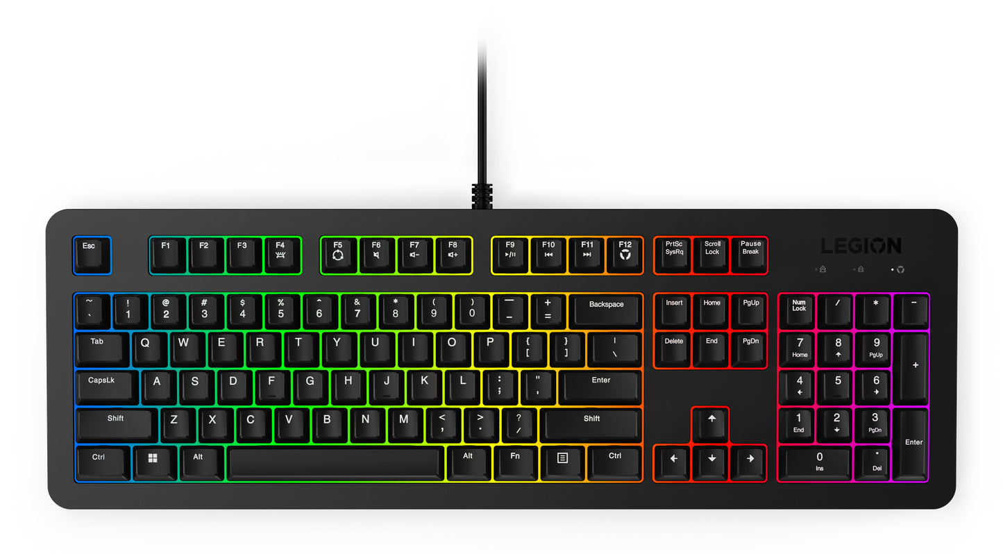 Lenovo GX31N91913 keyboard Mouse included Gaming USB US English Black