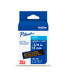 Brother TZE344G label-making tape Black on gold TZe