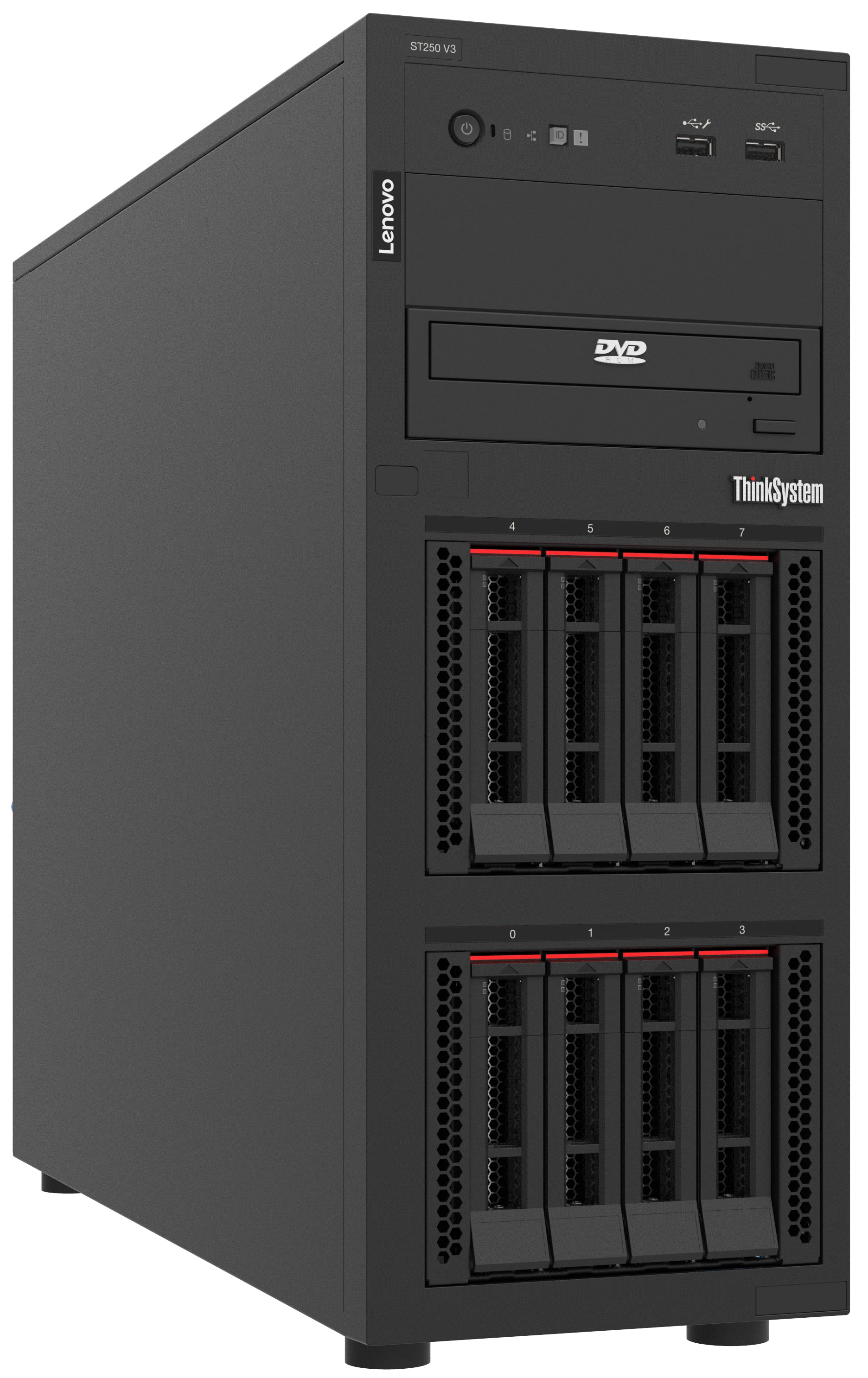 Lenovo ThinkSystem ST250 V3 server Tower Intel Xeon E E-2434 3.4 GHz 16 GB DDR5-SDRAM 300 W