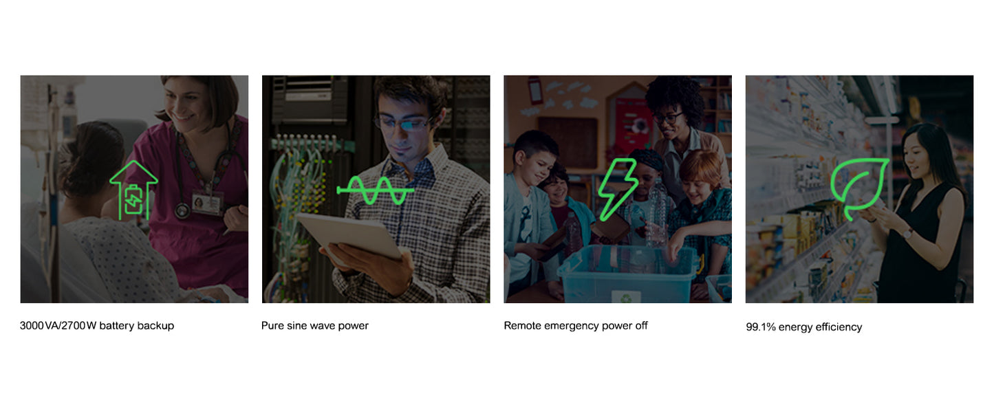 APC SMT3000RMI2UC uninterruptible power supply (UPS) Line-Interactive 3 kVA 2700 W 9 AC outlet(s)