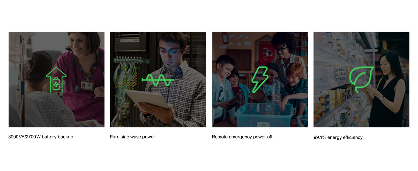 APC SMT3000RMI2UC uninterruptible power supply (UPS) Line-Interactive 3 kVA 2700 W 9 AC outlet(s)