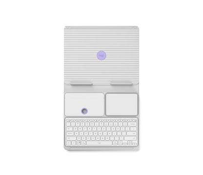 Logitech 920-011238 mobile device keyboard QWERTY English Bluetooth Gray, Violet, White