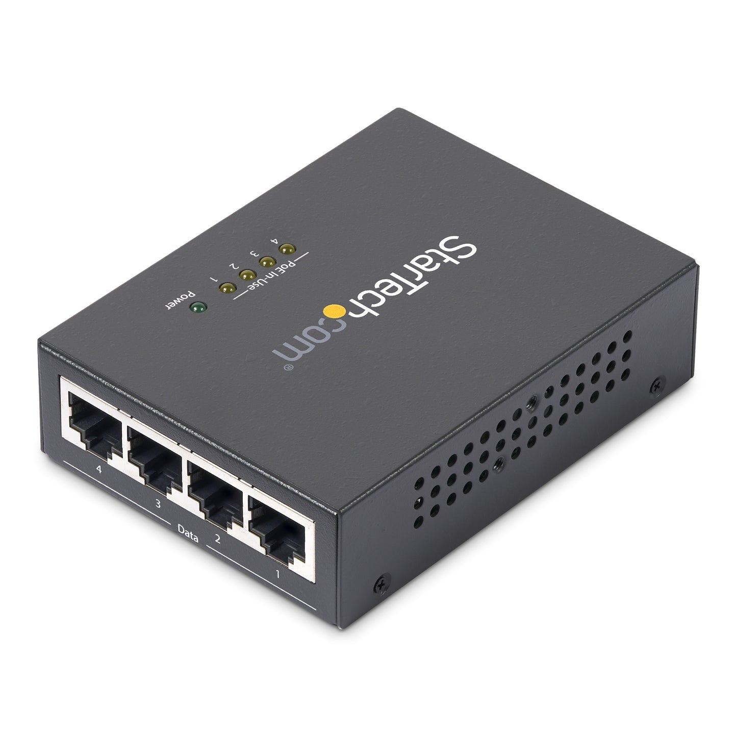 StarTech.com POEINJ4G network extender Network transmitter Black