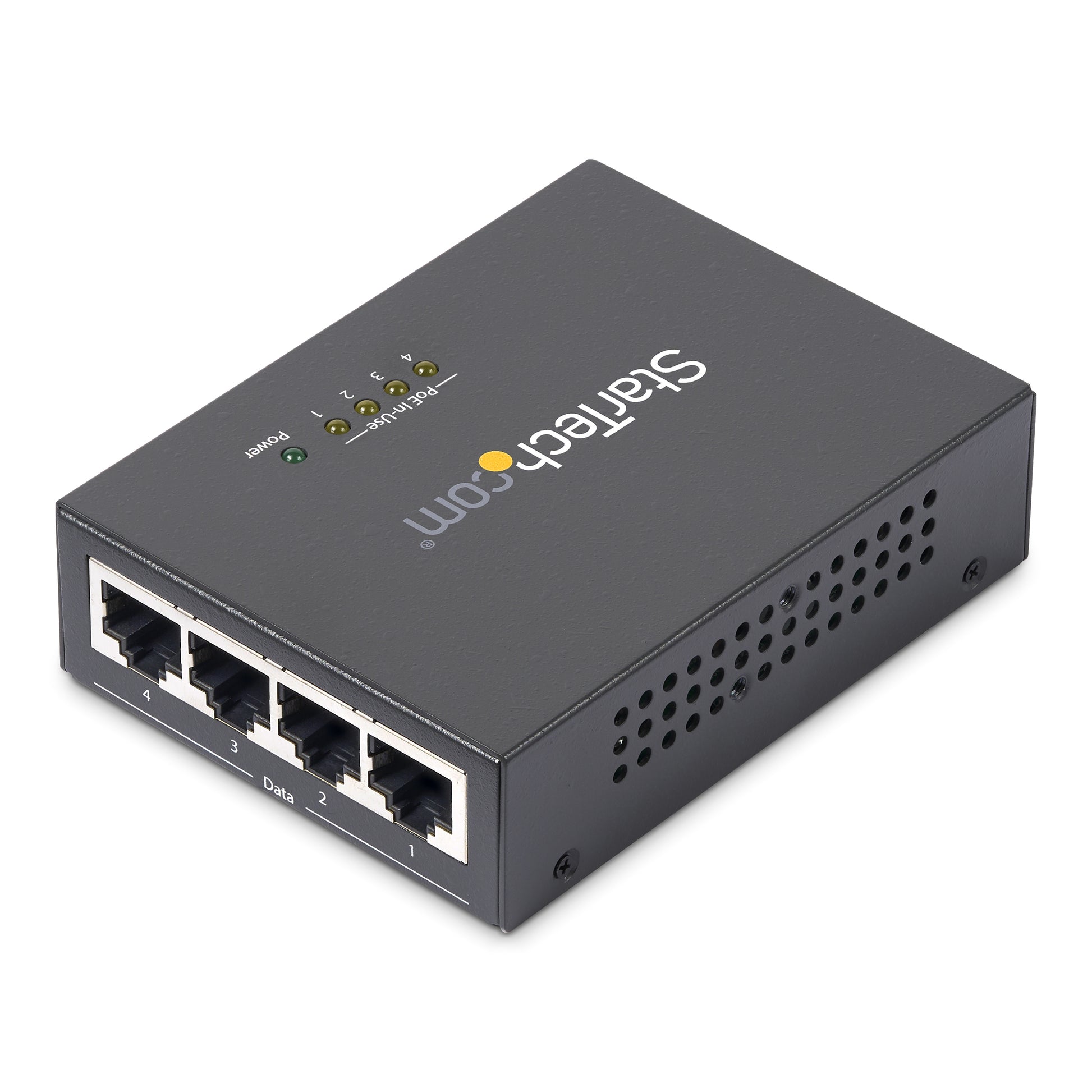 StarTech.com POEINJ4G network extender Network transmitter Black