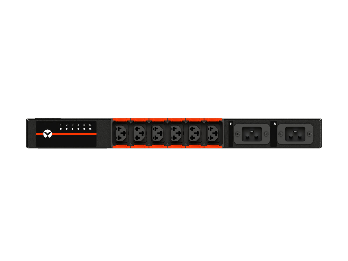 Vertiv Geist AUR5M1R5-06CF17-2C20C20A900-D power distribution unit (PDU) 6 AC outlet(s) 0U Black