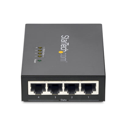 StarTech.com POEINJ4G network extender Network transmitter Black