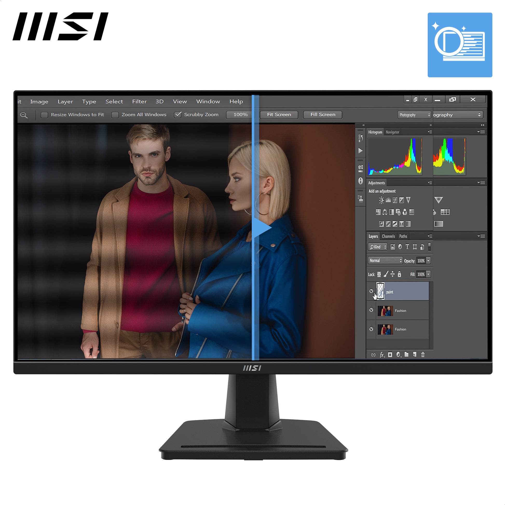 MSI Pro MP245G computer monitor 23.8" 1920 x 1080 pixels Full HD LCD Black