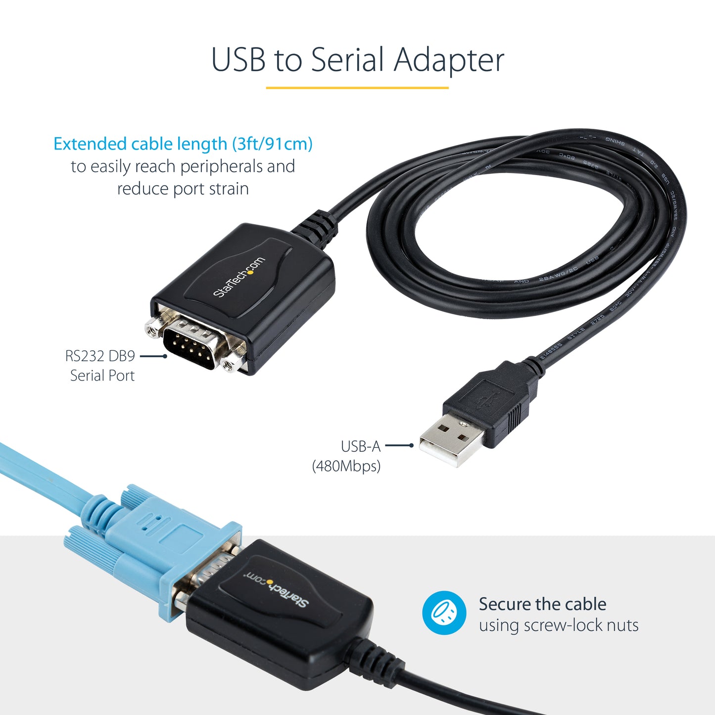 StarTech.com 21050-PC-SERIAL-LP interface cards/adapter Internal