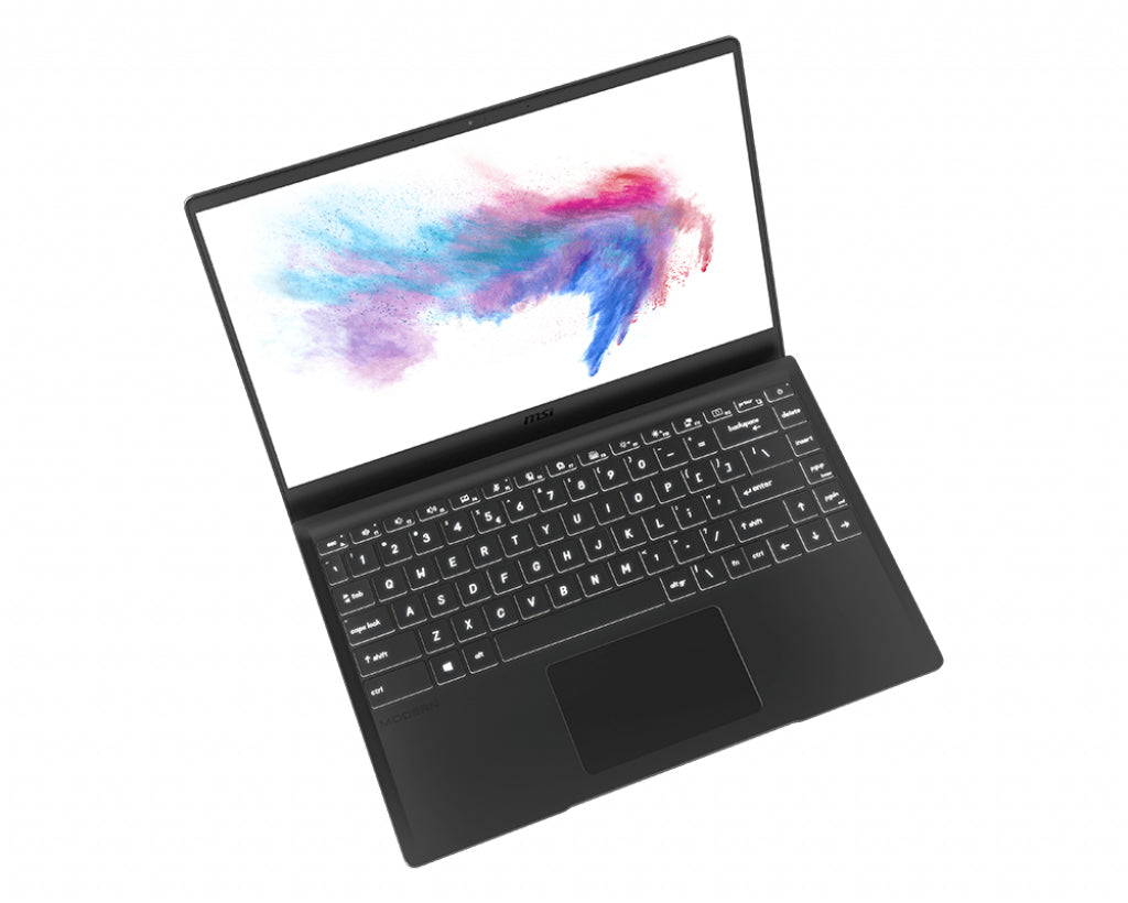 MSI Modern 14 B10MW-285 Intel® Core™ i5 i5-10210U Laptop 14" Full HD 8 GB DDR4-SDRAM 256 GB SSD Wi-Fi 5 (802.11ac) Windows 10 Pro Black