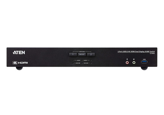 ATEN CS1842 KVM switch Rack mounting Black