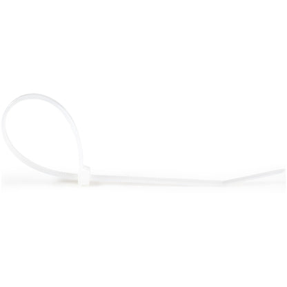 StarTech.com CBMZT8NK cable tie Releasable cable tie Nylon, Plastic White 1000 pc(s)