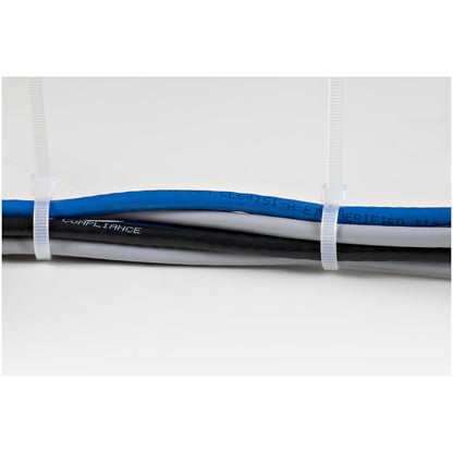 StarTech.com CBMZT8NK cable tie Releasable cable tie Nylon, Plastic White 1000 pc(s)