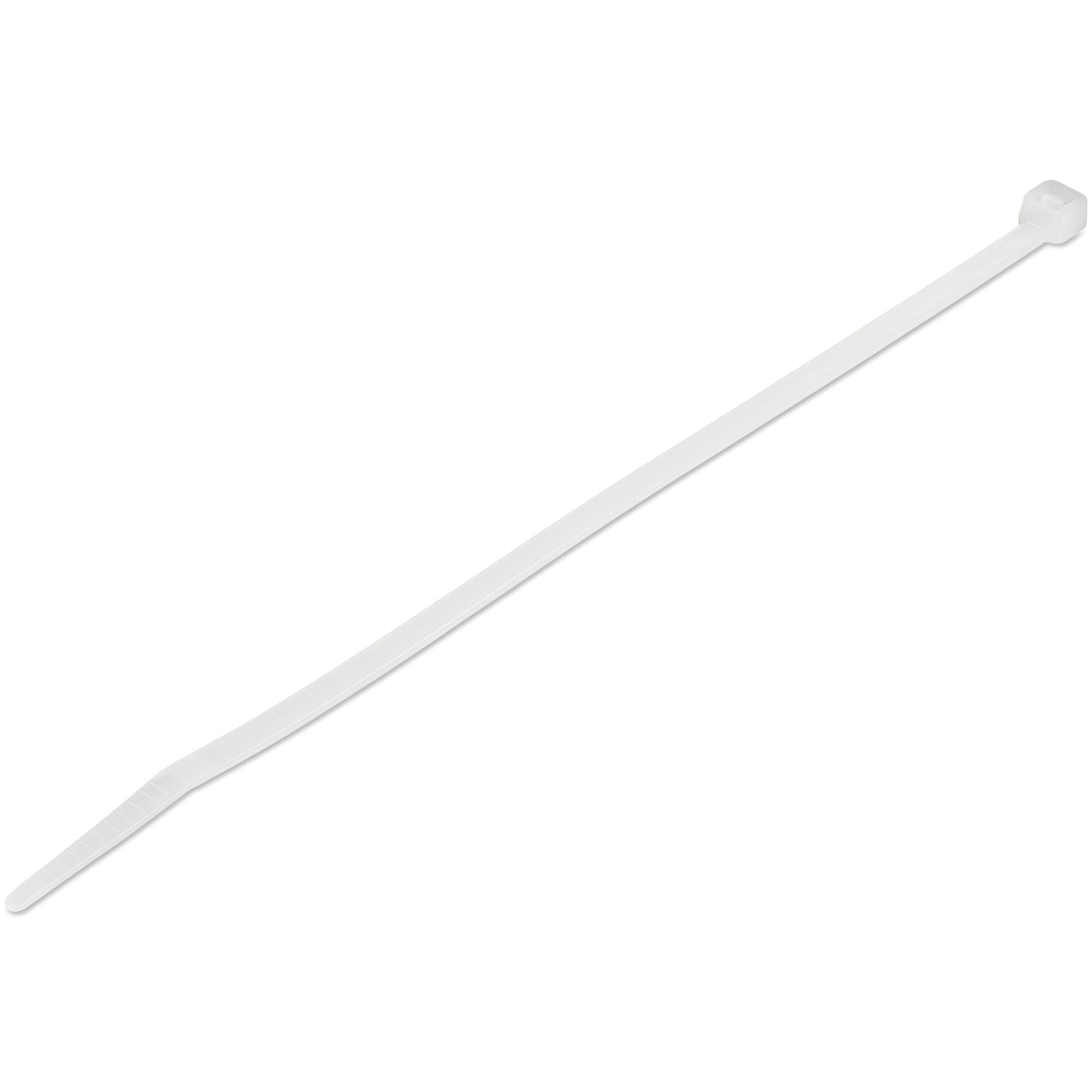 StarTech.com CBMZT8N cable tie Releasable cable tie Nylon, Plastic White 100 pc(s)