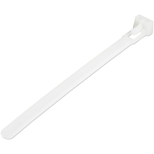 StarTech.com CBMZTRB5 cable tie Releasable cable tie Nylon, Plastic White 100 pc(s)