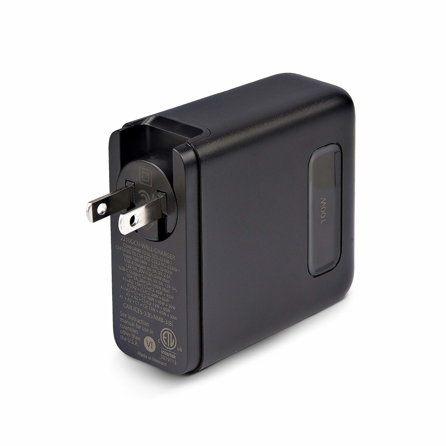 StarTech.com 2210GCN-WALL-CHARGER mobile device charger Universal Black AC Fast charging Indoor