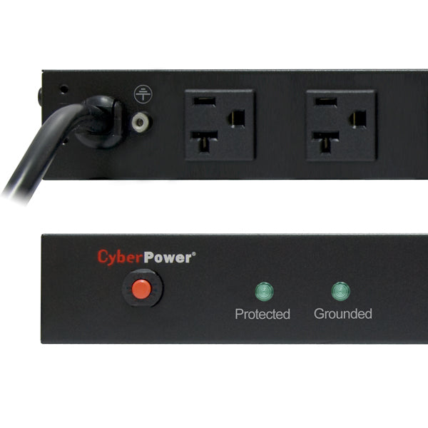 CyberPower RKBS20S2F10R surge protector Black 12 AC outlet(s) 120 V 179.9" (4.57 m)