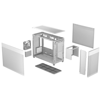 ASUS Prime AP201 MicroATX Case Mini Tower White