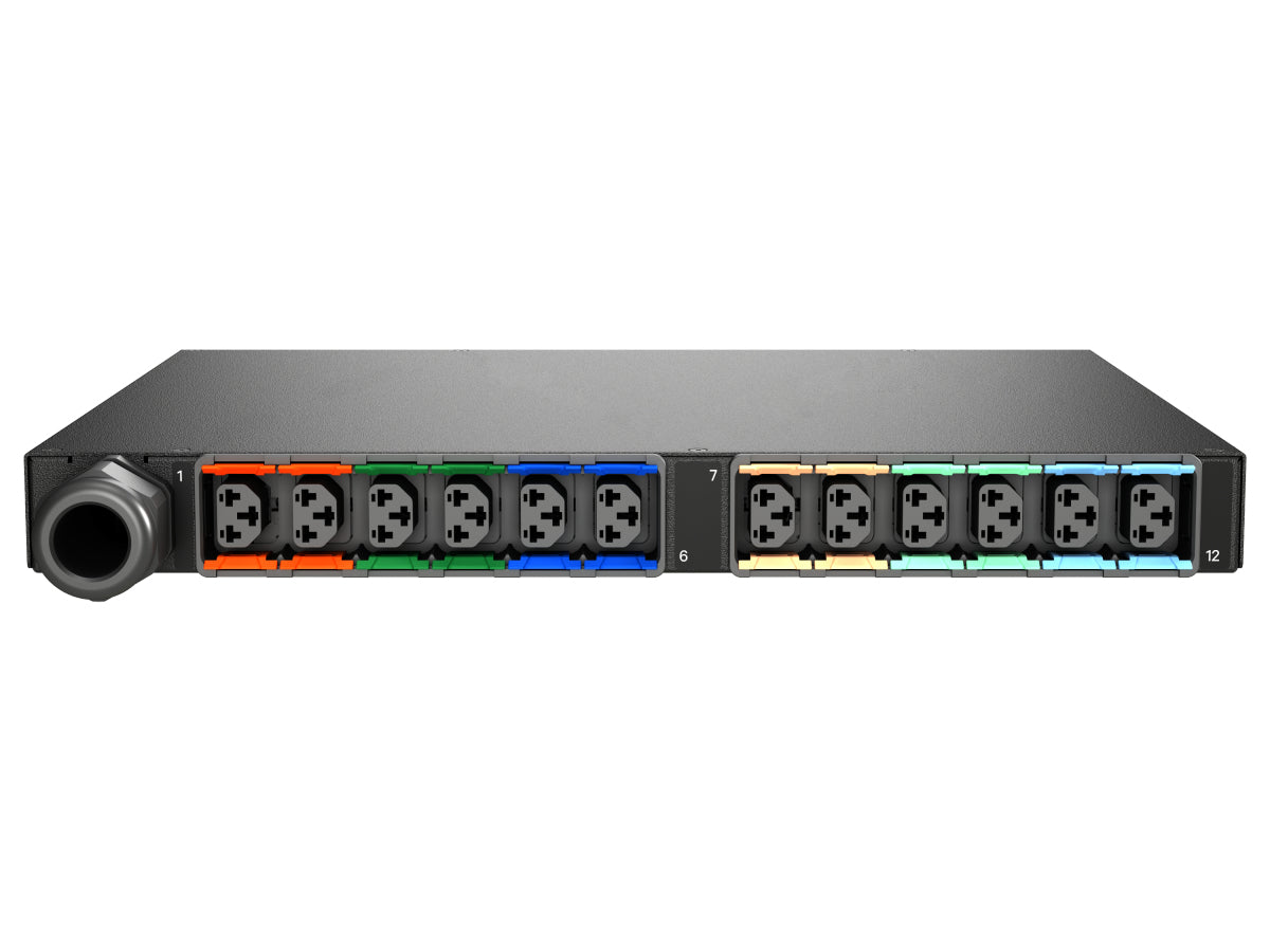 Vertiv Geist MNS5M1R6-12CF13-3TL56A0H10-S power distribution unit (PDU) 12 AC outlet(s) 0U Black